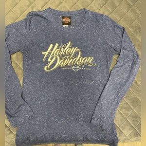 Ladies Med long sleeve Harley Davidson shirt. Smoke free home good condition
